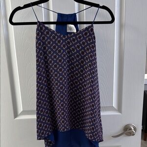 Express Asymmetrical Blue Camisole Top